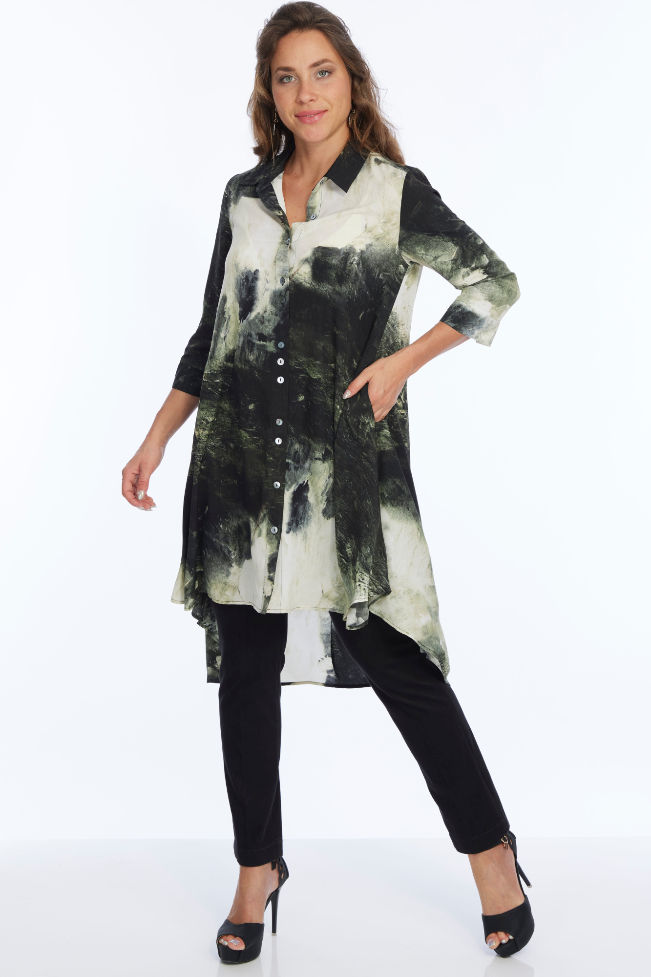 Hunter green shirt outlet dress