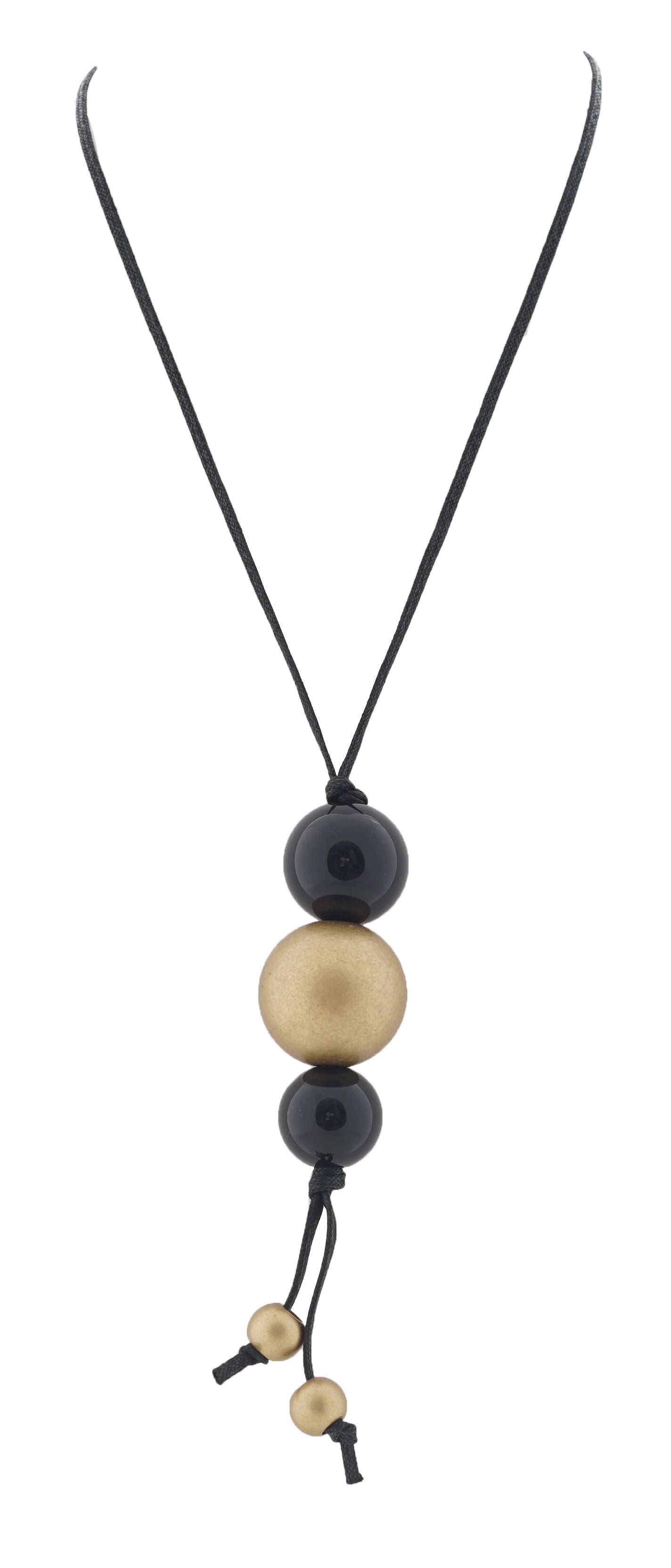 Alisha D Resin Spheres Pendant Ajustable Necklace