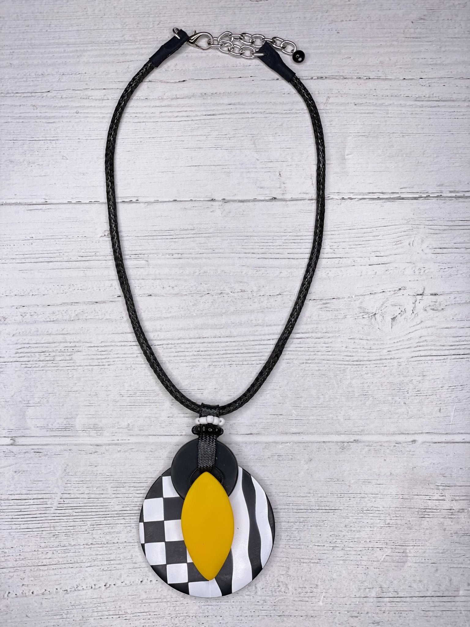 Resin Pendant Statement Necklace