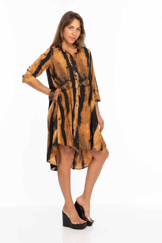 Burnt Orange Women's Shirt Dress | LIOR