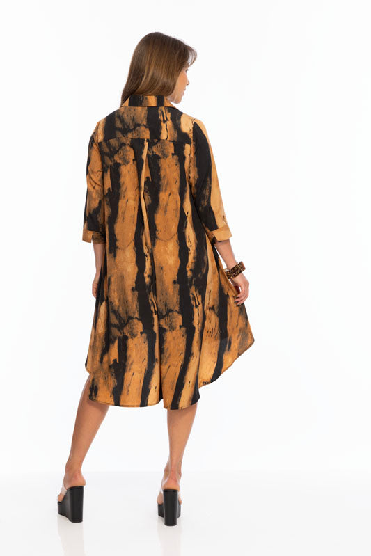 Burnt Orange Women's Shirt Dress | LIOR