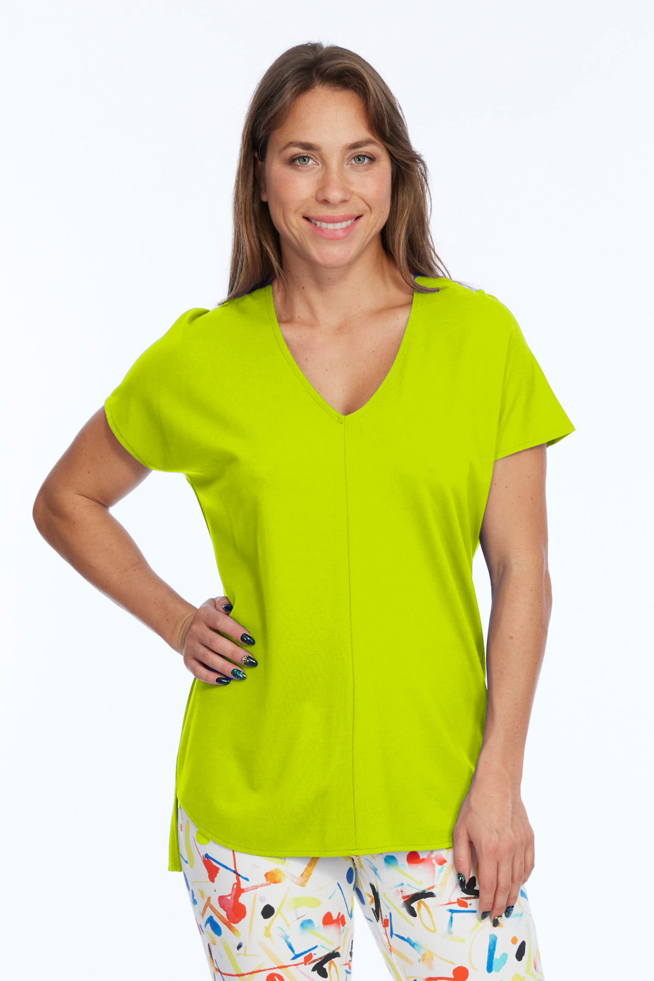 Women's Premium Short Sleeve Knit Top Zoe LIOR