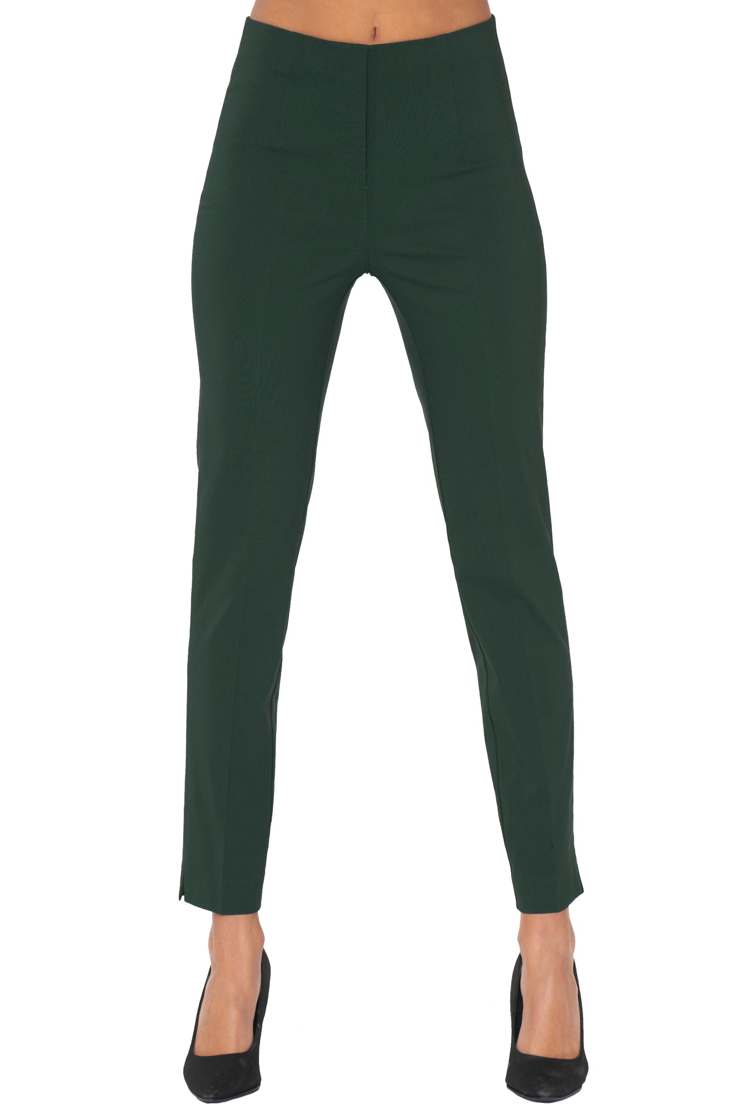 Women Relaxed Fit Colorful and Tapered Leg Cut Pull On Dress Pants